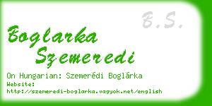 boglarka szemeredi business card